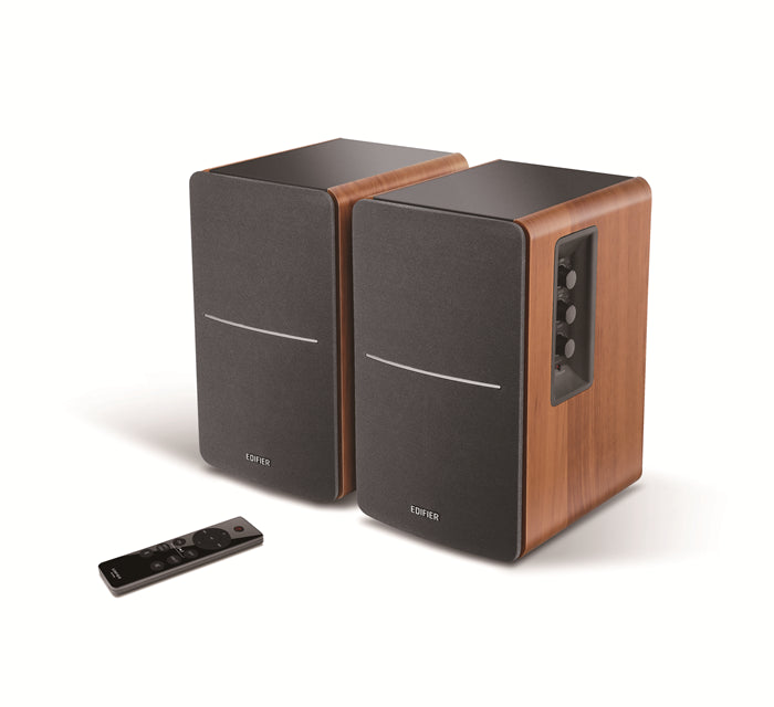 Edifier R1280DBS - 2.0 Lifestyle Bookshelf Bluetooth Studio Speakers - Optical/Coaxial, Bluetooth, Line In1, Line2, R/L: 21W+21W Brown Edifier R1280DBS - 2.0 Lifestyle Bookshelf Bluetooth Studio Speakers - Optical/Coaxial, Bluetooth, Line In1, Line2, R/L: 21W+21W Brown